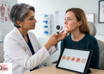 what does a cold sore on the lip look like