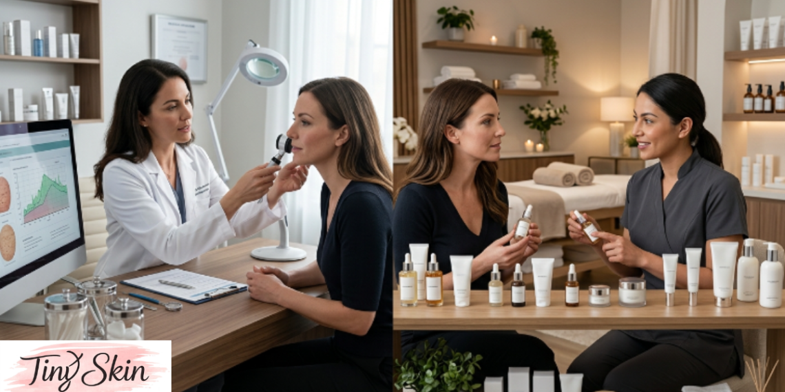 dermatologist vs esthetician