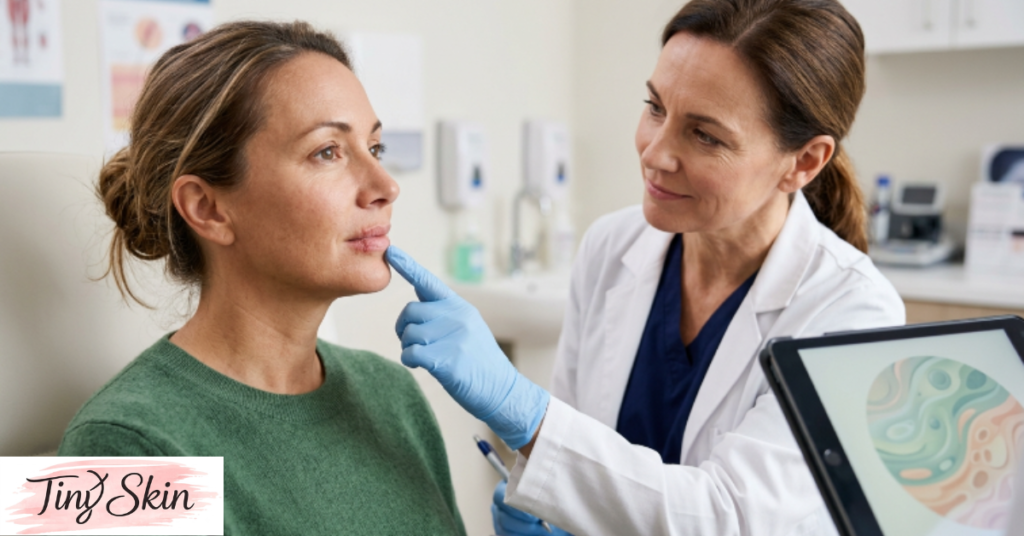 what does a cold sore on the lip look like