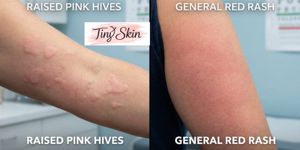 hives vs rash