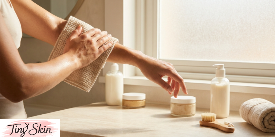 how to remove dead skin from body